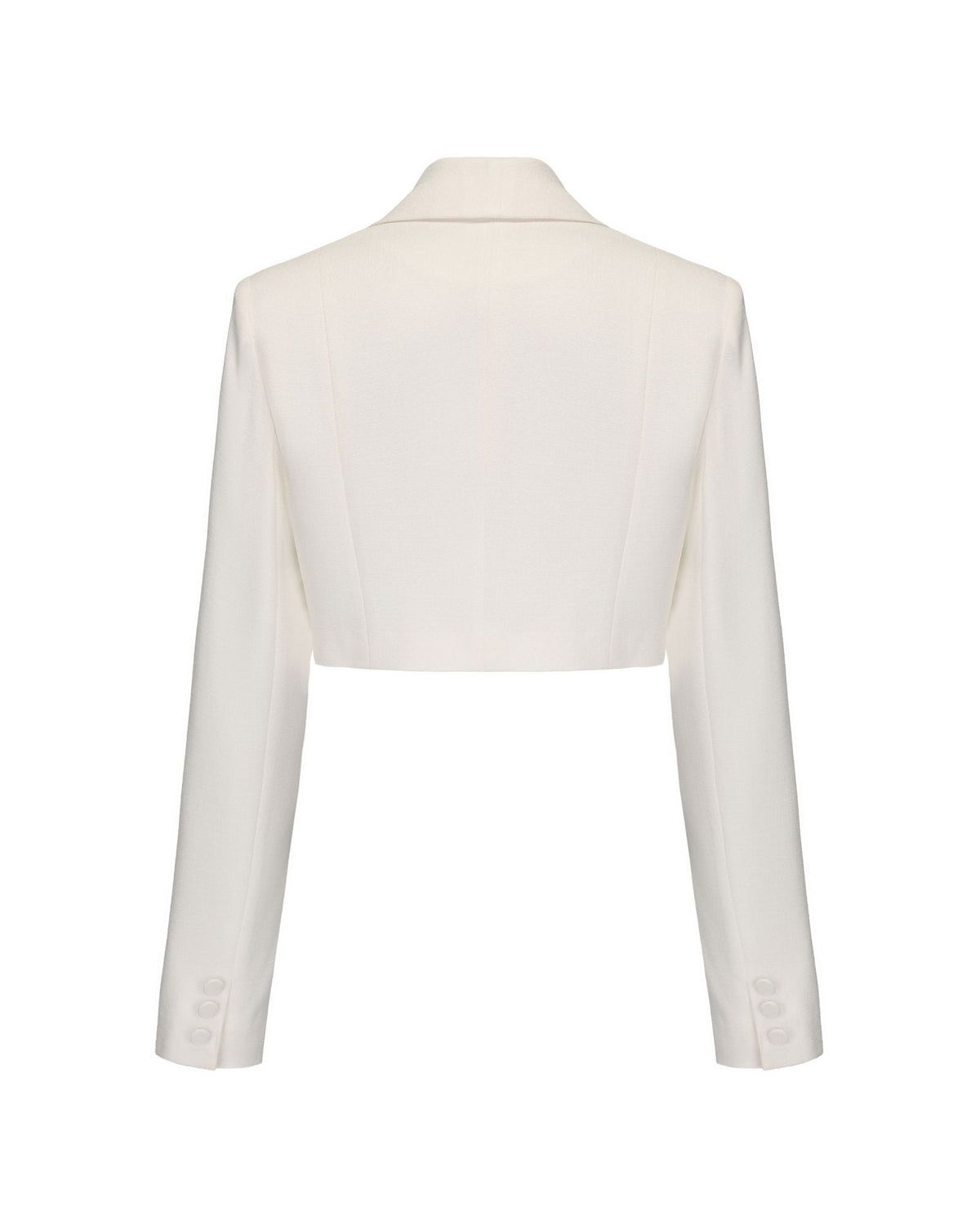 Veronica Crop Blazer (White)