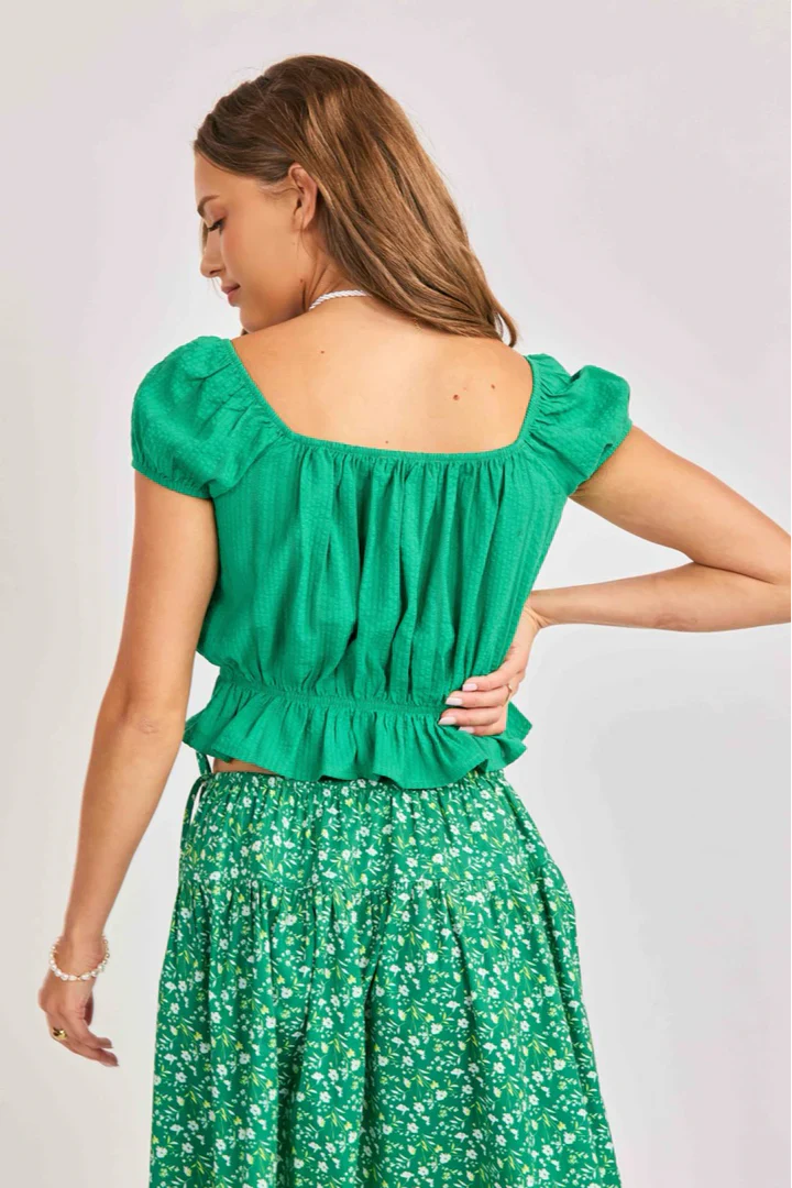 Radiate Cap Sleeved Top