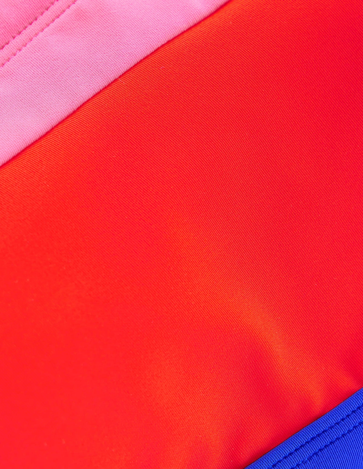 Santorini Bikini Top-Fire Red Colourblock