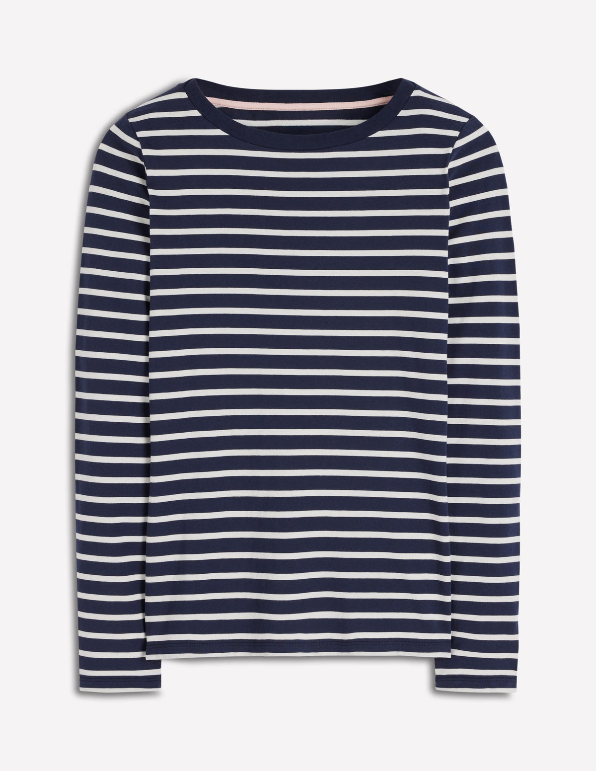 Olivia Long Sleeve Breton-Navy, Ivory