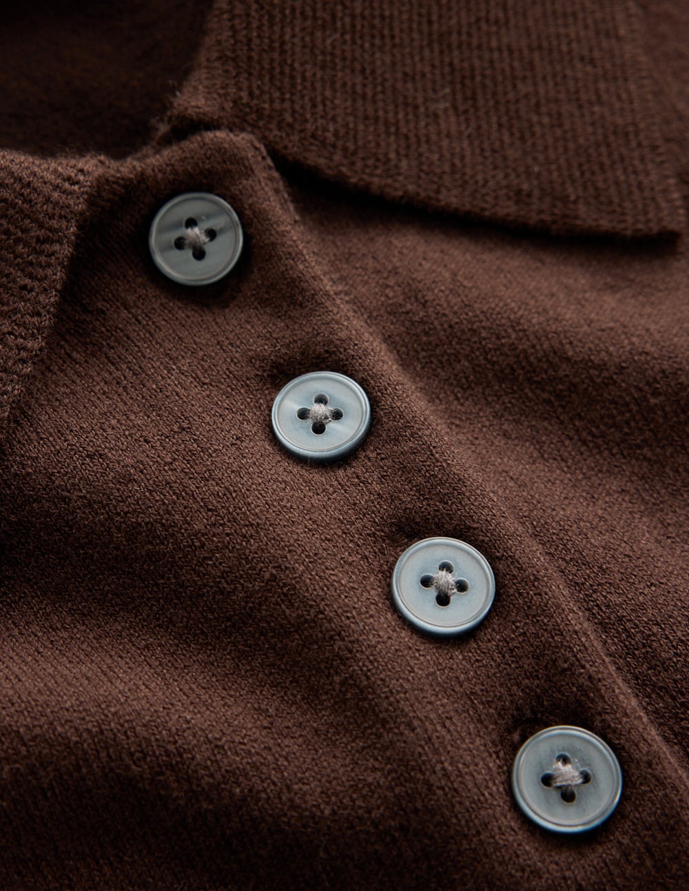 Chloe Henley Knitted Tank-Bitter Chocolate