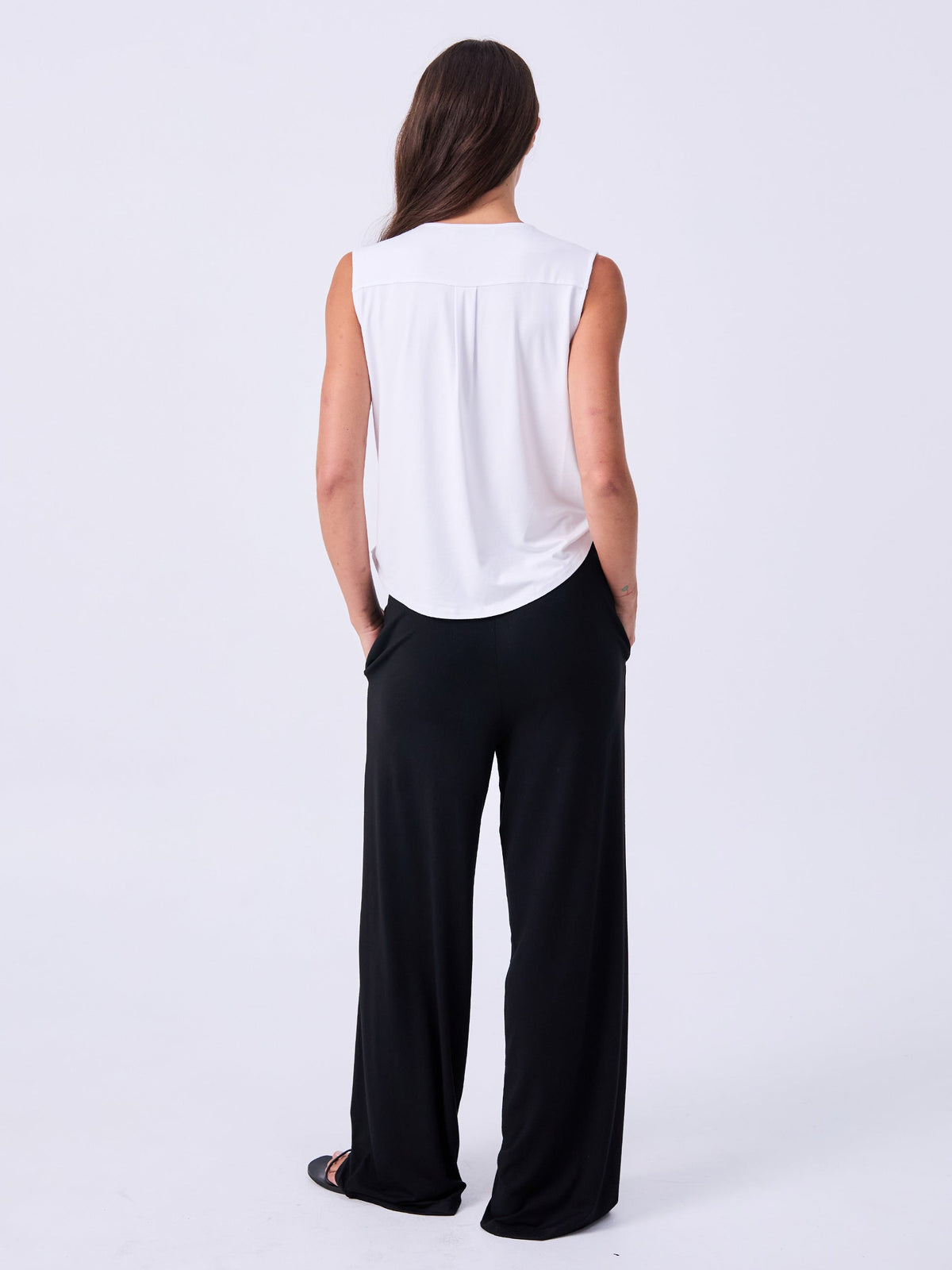 Athena Drape Top - White