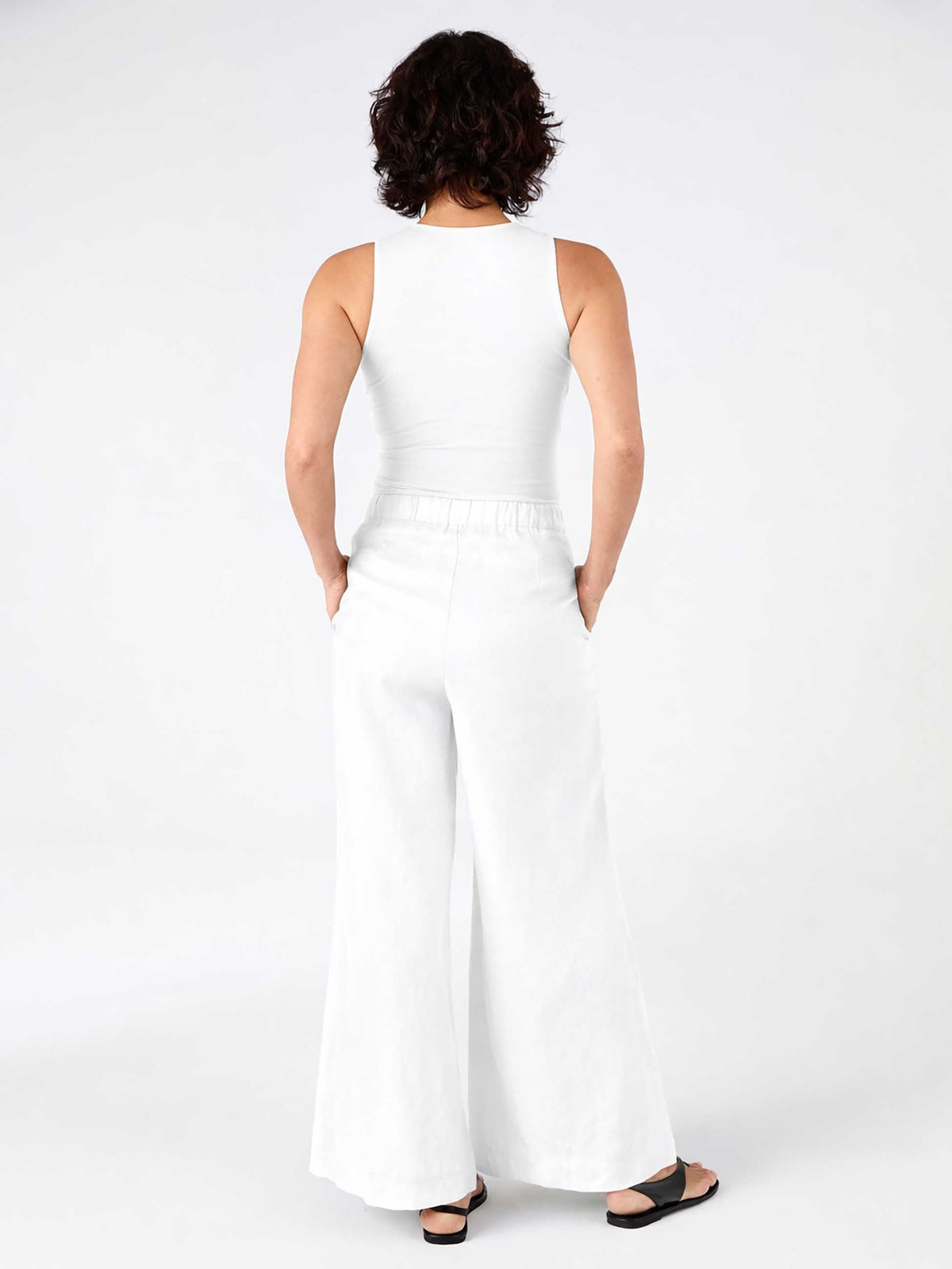 Laurel Linen Pant - White