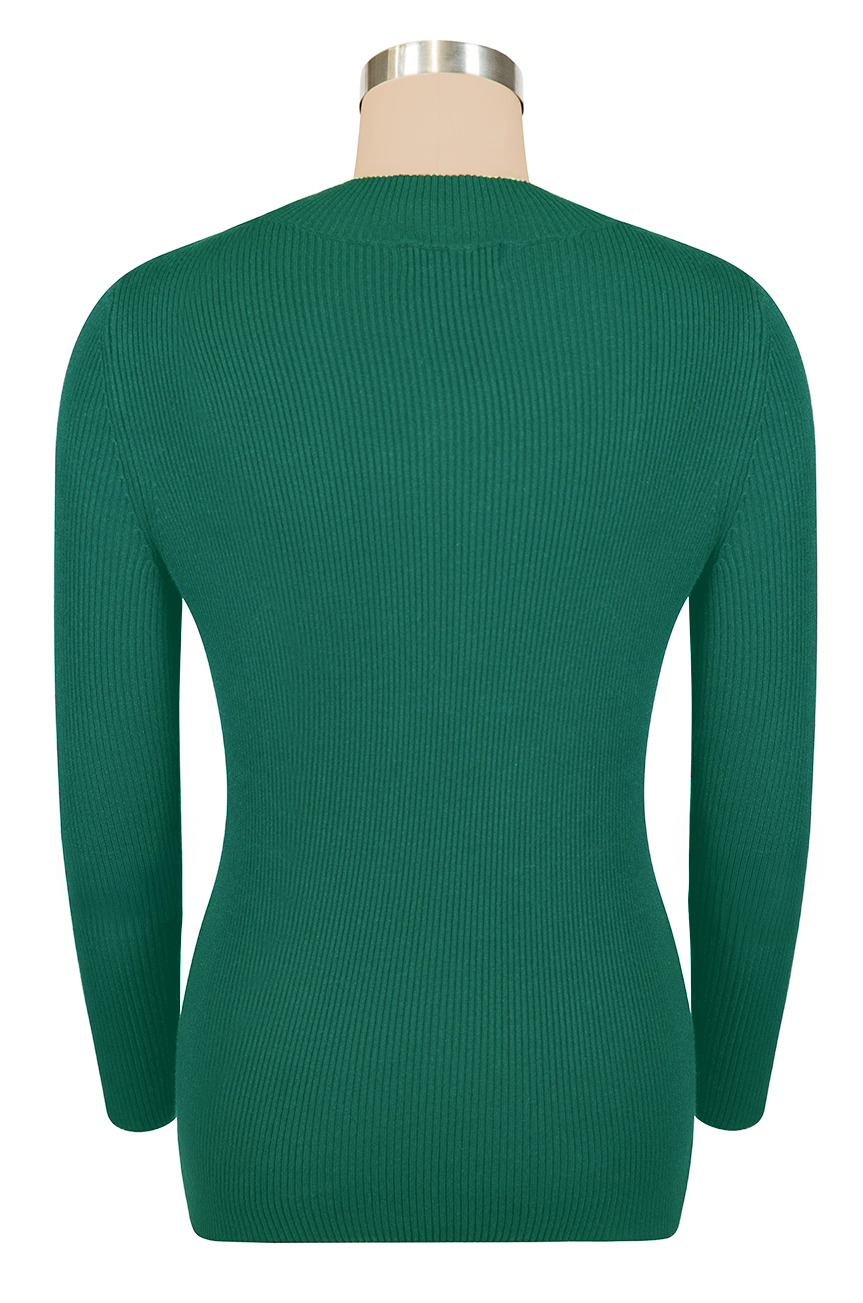 TurtleNeck Knit Top (Green)