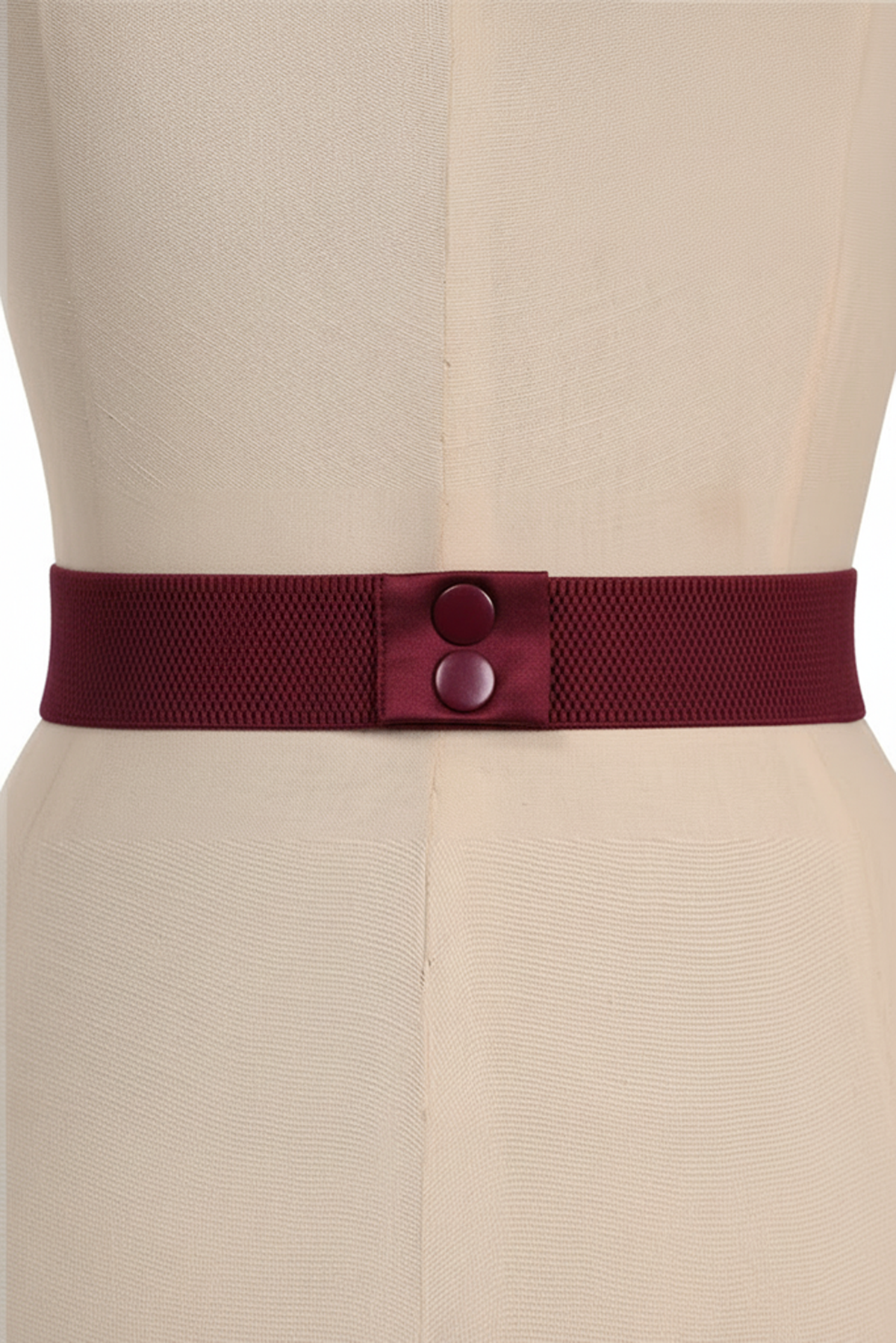 D'Amour Follies Velvet Bow Belt With Tails (Burgundy)