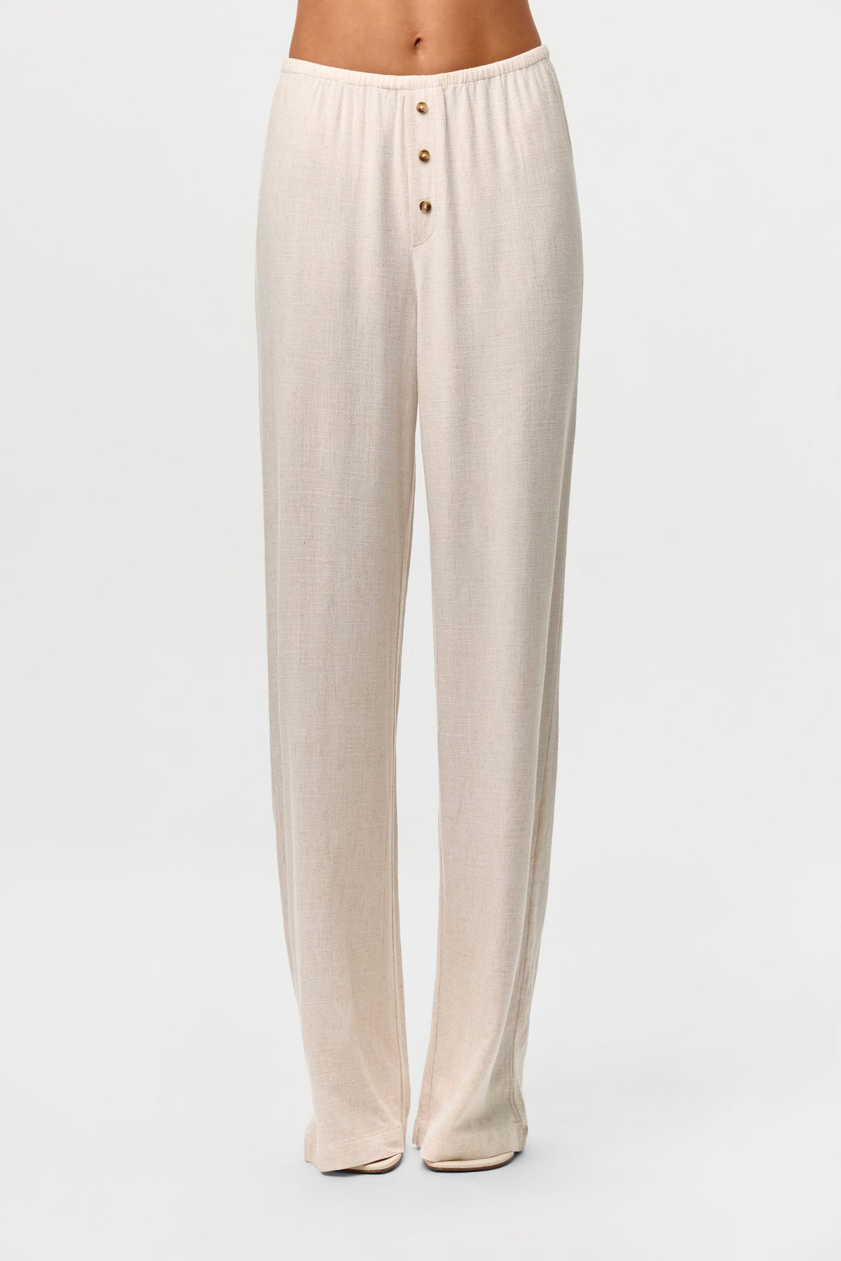 Linen Button Lounge Pants