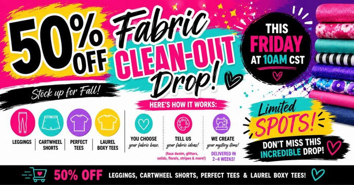ADD on to ACC 50% off Fabric Clean Out Drop 7/24/26 (Rachael Landon) - Mom Laurel Top X 2