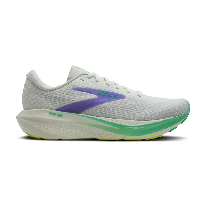 Brooks Women's Ghost Amp Footwear Brooks Grey/Grey/Paradise Green-045 5.5 Medium-B