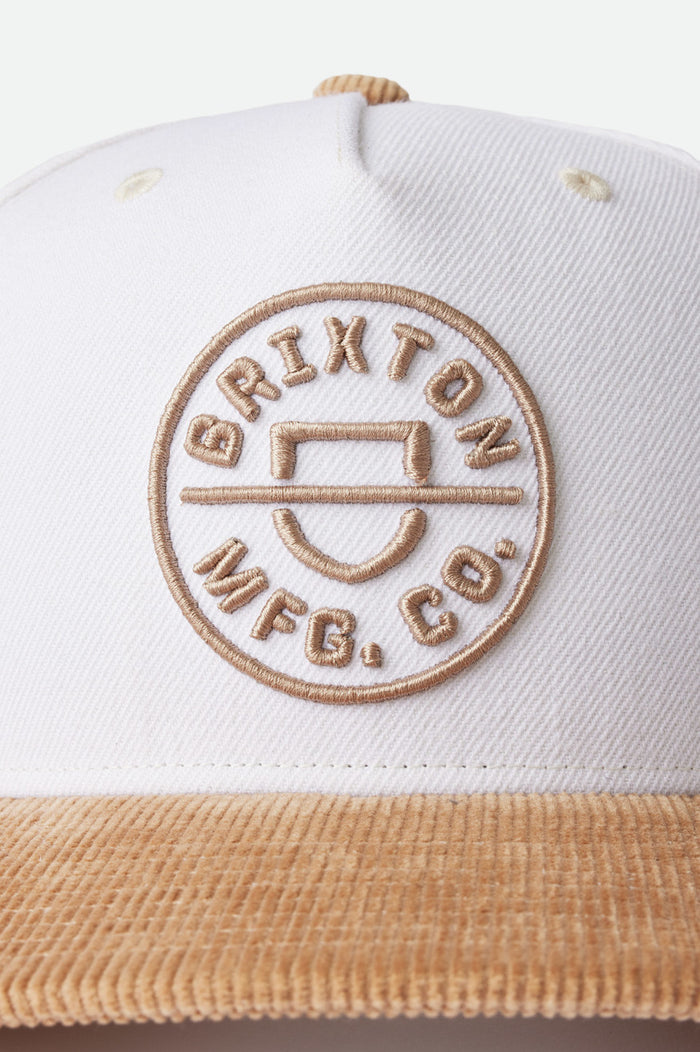Crest MP Snapback - White/Khaki