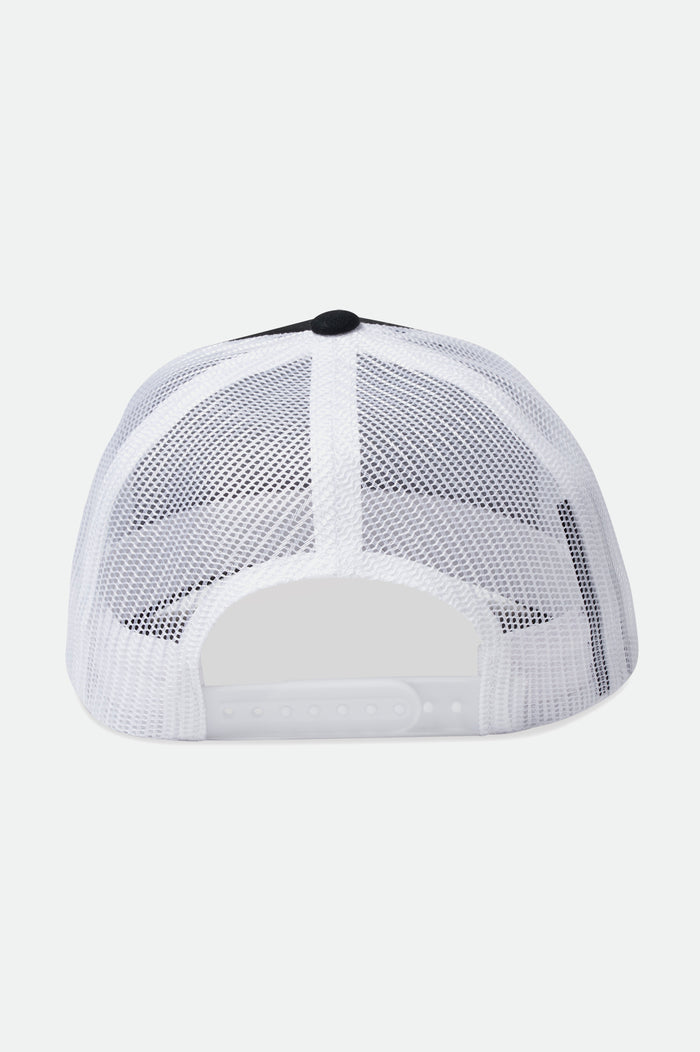 Brixton Men's Crest Netplus MP Trucker Hat - Black | Back
