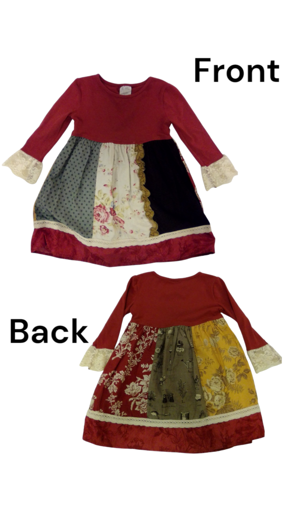 Dress: Red Patchwork