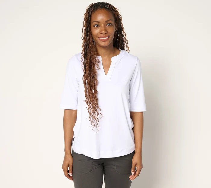 Flexwear Split V-Neck Tee
