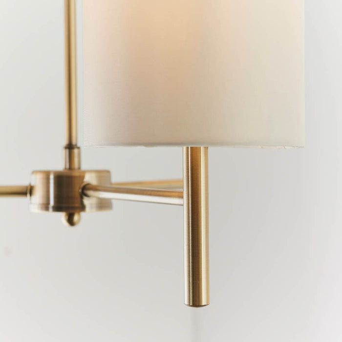 Hadleigh Gold 3 Light Semi Flush Pendant Lighting