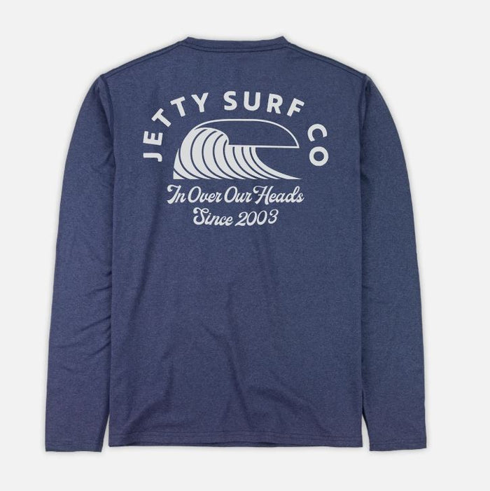 Jetty Men's Hydra UV Crewneck Apparel Jetty Navy Small