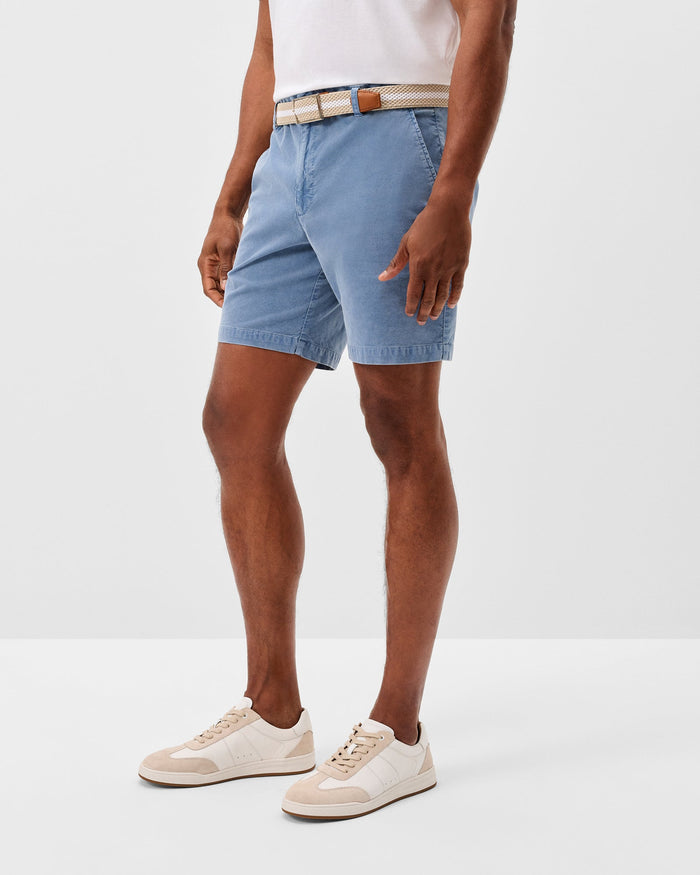 Johnnie-O Men's Barchers Garment Dyed Corduroy Shorts Apparel Johnnie-O Laguna Blue 30