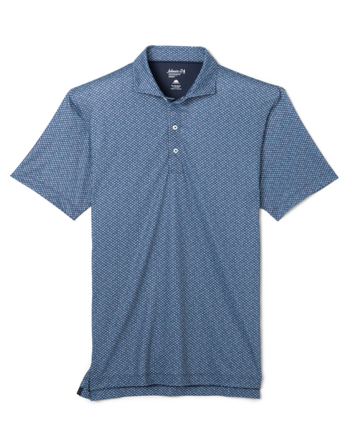 Johnnie-O Men's Pip Floral Performance Jersey Polo Apparel Johnnie-O Navy Small