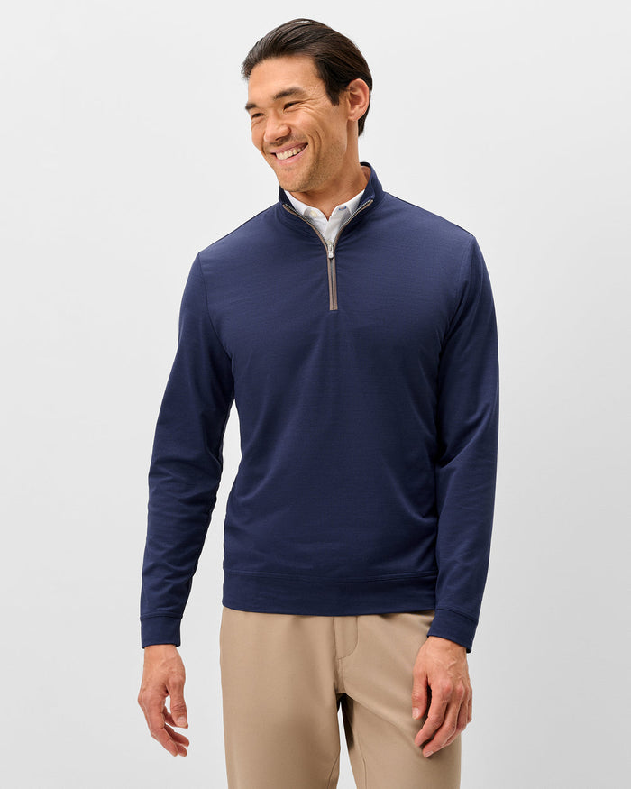 Johnnie-O Men's Sof Tech Performance 1/4 Zip Apparel Johnnie-O Navy Small