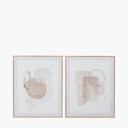 Marina Abstract Print Framed Canvas Wall Art - Set of 2 Accessories