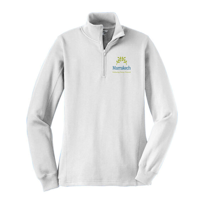 Marrakech Quarter Zip Sweatshirt Logowear Marrakech White Ladies XS