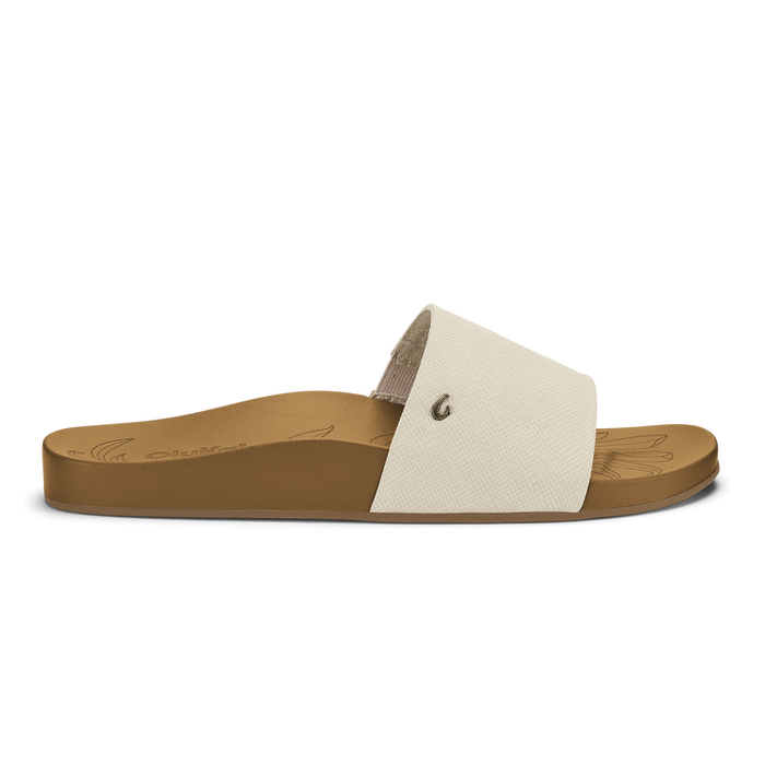 Olukai Women's Kīpe‘a Pono Slide Sandals Footwear Olukai Tapa/Crosshatch 6