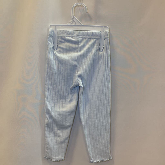 Pants: Ribbed Ruffle Ankle