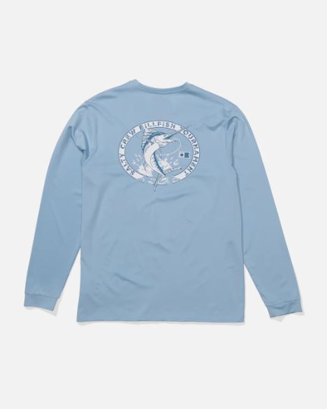 Salty Crew Men's Shootout Long Sleeve Sunshirt Apparel Salty Crew Clear Sky Small