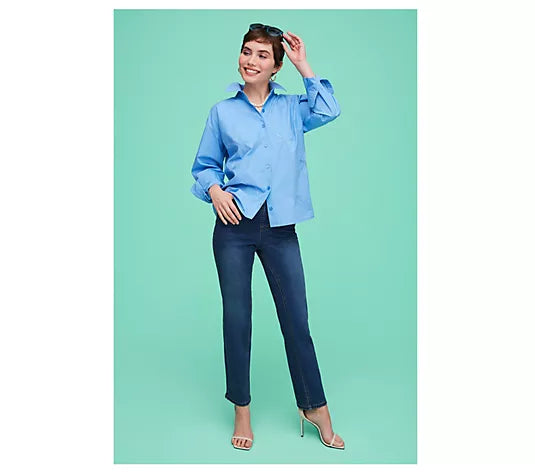 Sequin Embellished Cotton Poplin Shirt