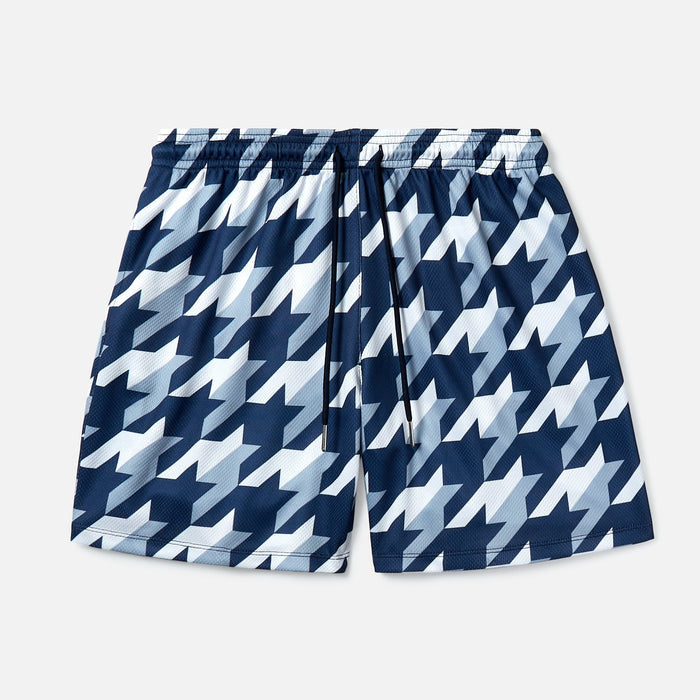 The Drip Shop Kids' Houndstooth Shorts Apparel The Drip Shop Navy Youth Small