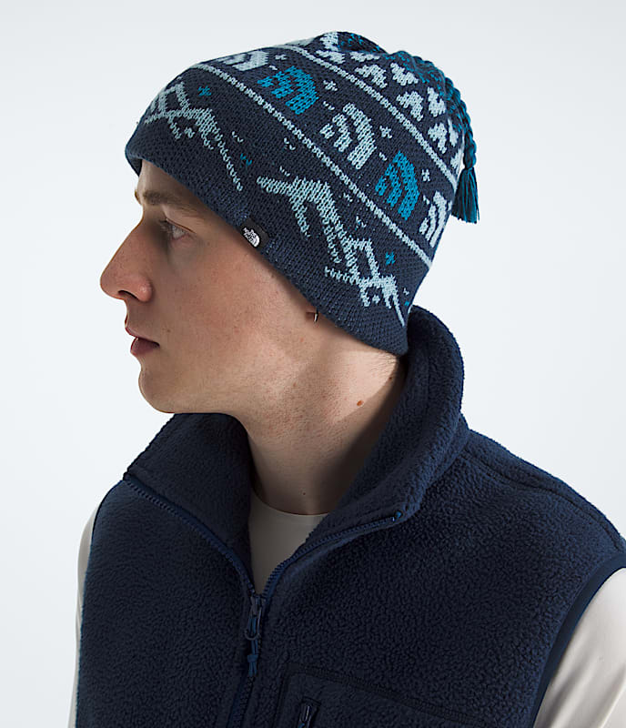 The North Face Cabin Ski Tube Accessories North Face Summit Navy Jacquard/Tassel-HMR