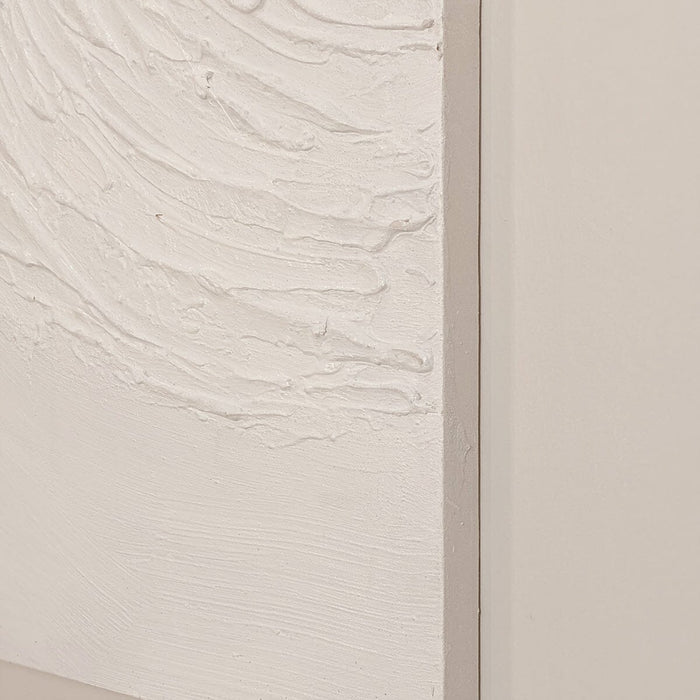 Tilly Cream Half Moon Textured Canvas Wall Art Accessories