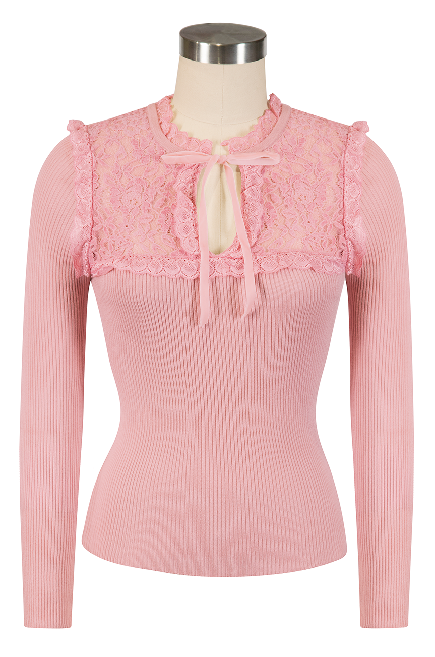 Anastasia Knit Top (Dusty Pink)