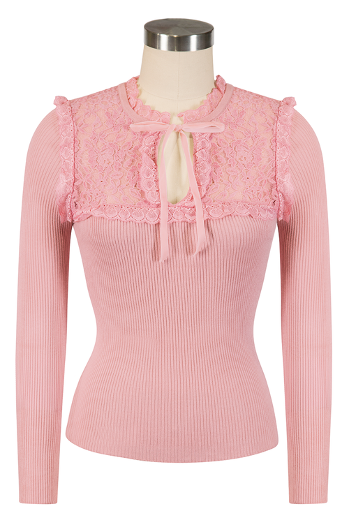 Anastasia Knit Top (Dusty Pink)