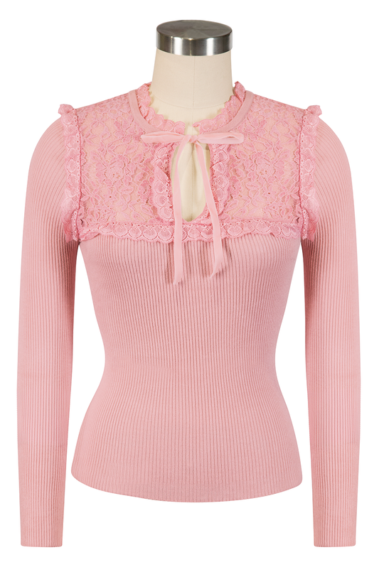 Anastasia Knit Top (Dusty Pink)