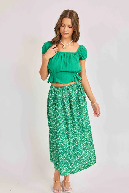 Radiate Cap Sleeved Top