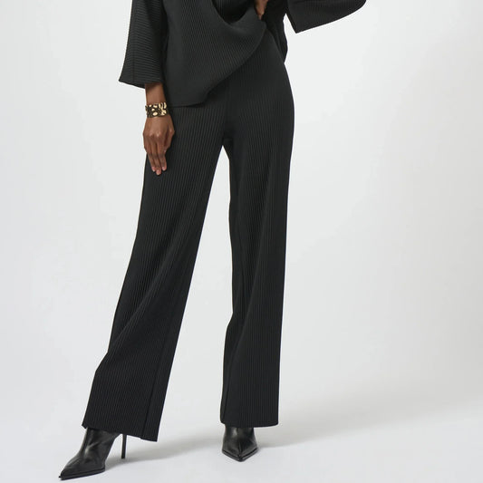 Joseph Ribkoff Pleated Scuba Crepe Wide-Leg Pants