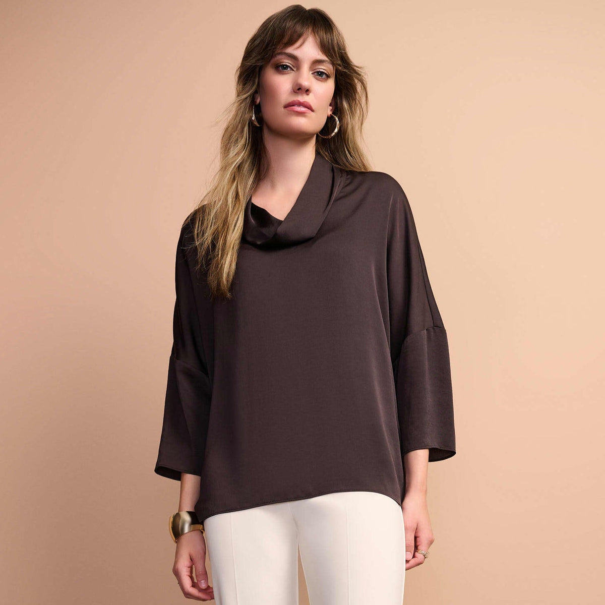 Joseph Ribkoff Recycled Satin Boxy Tunic
