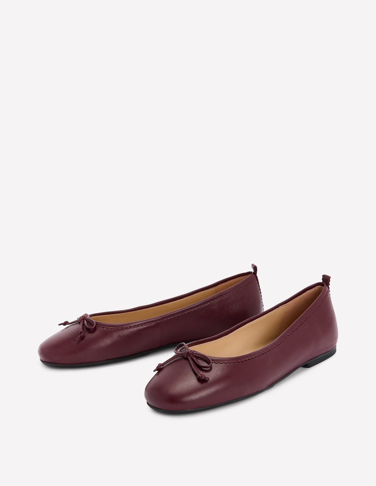Kitty Flexi Sole Ballet Flats-Oxblood