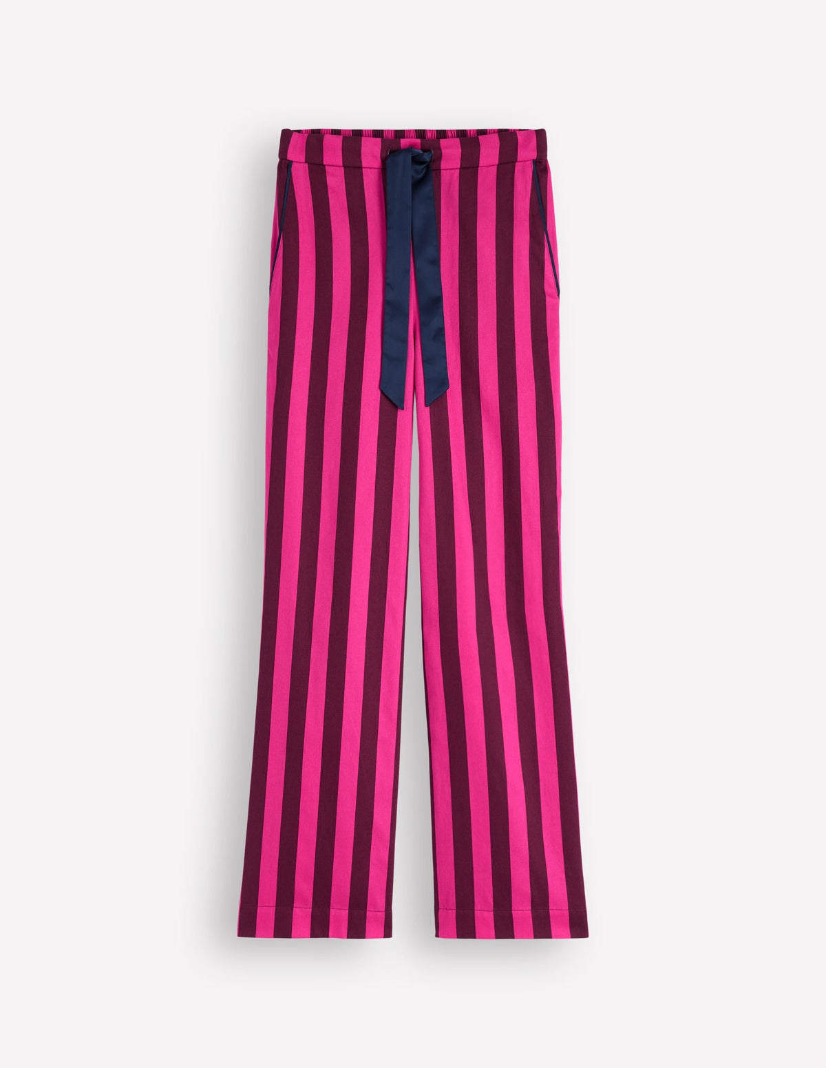 Cotton Pajama Pants-Pink Stripe