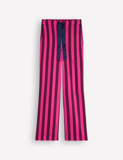 Cotton Pajama Pants-Pink Stripe