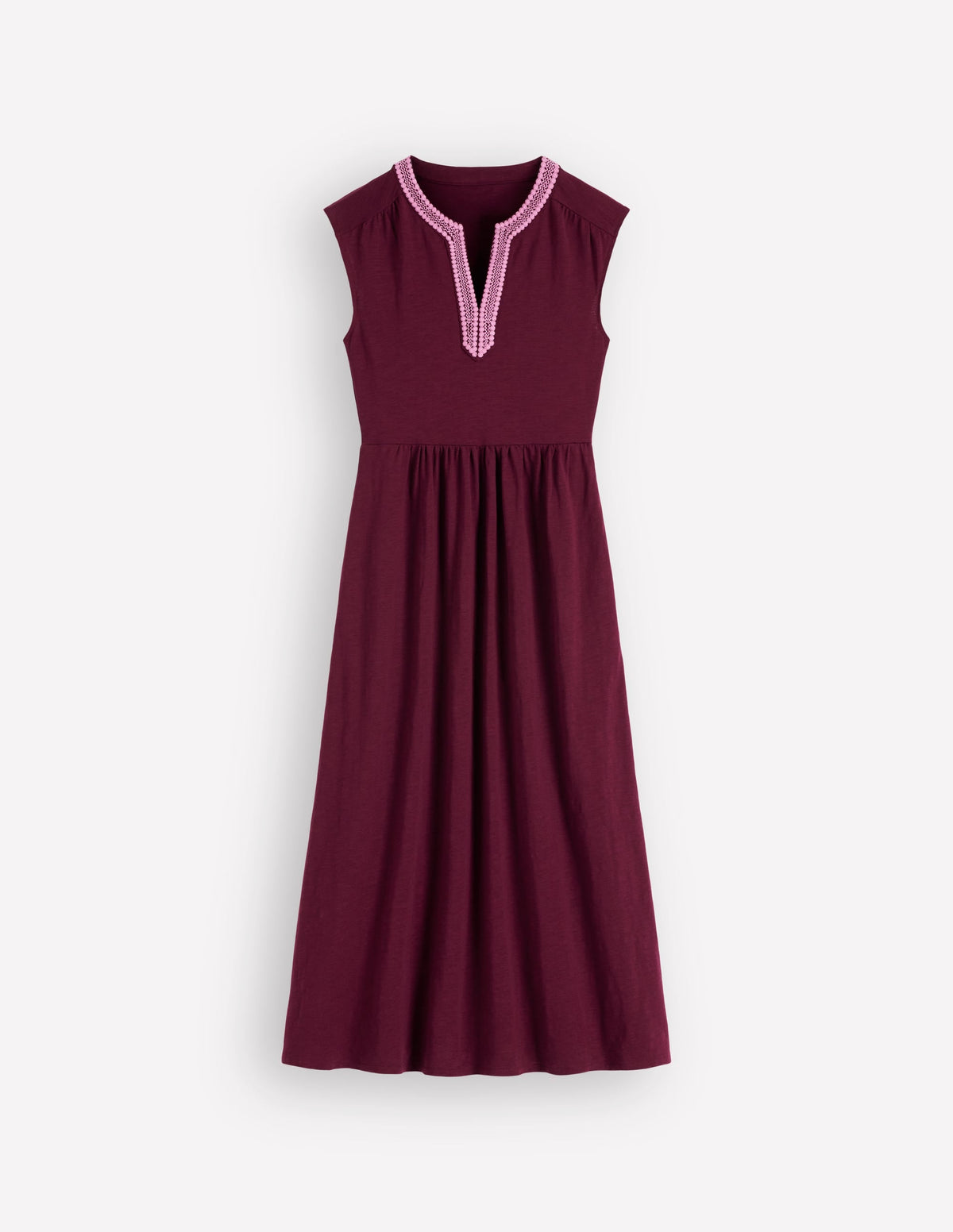 May Jersey Midi Dress-Deep Wisteria