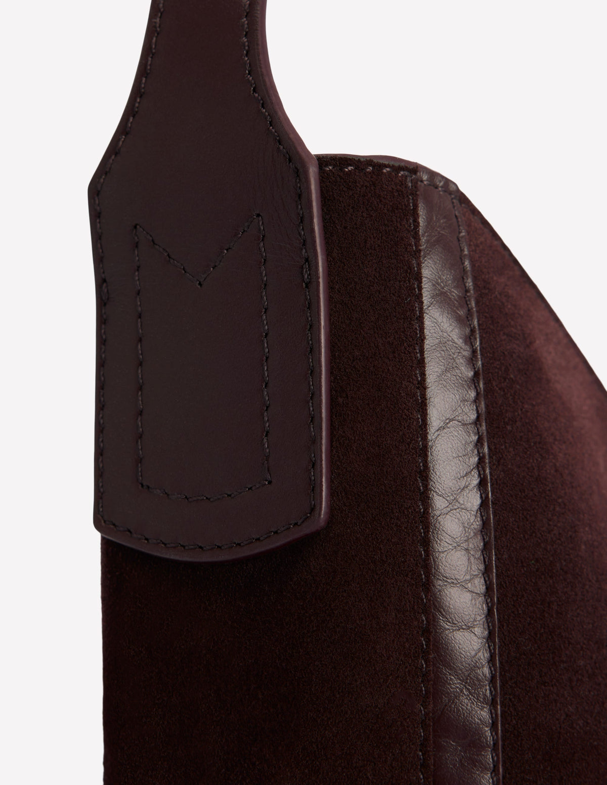 Suede Hobo Bag-Bitter Chocolate