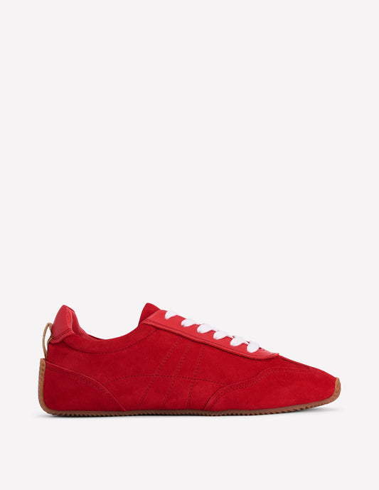 Delphine Slim Sole Trainers-Red
