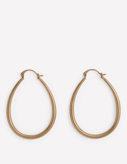 Large Metal Hoops-Gold Colour