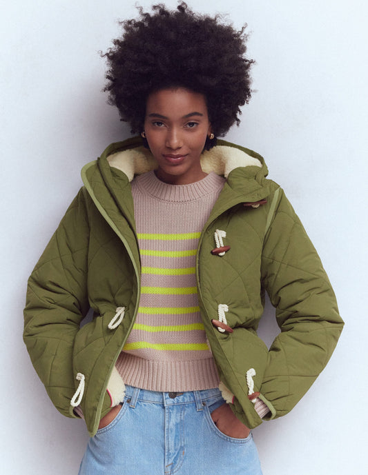 Duffle Quilted Parka-Green