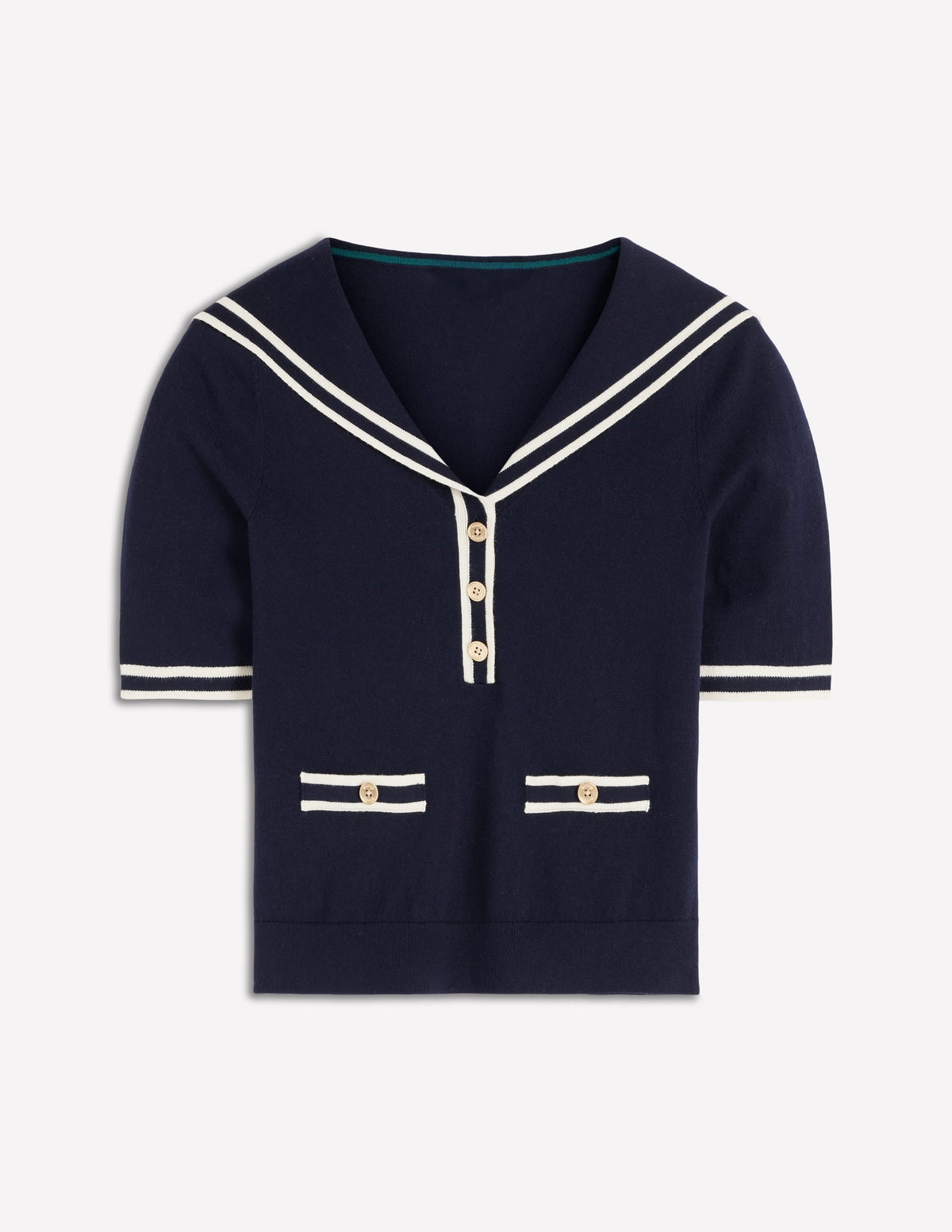 Sailor Collar sweater-Navy