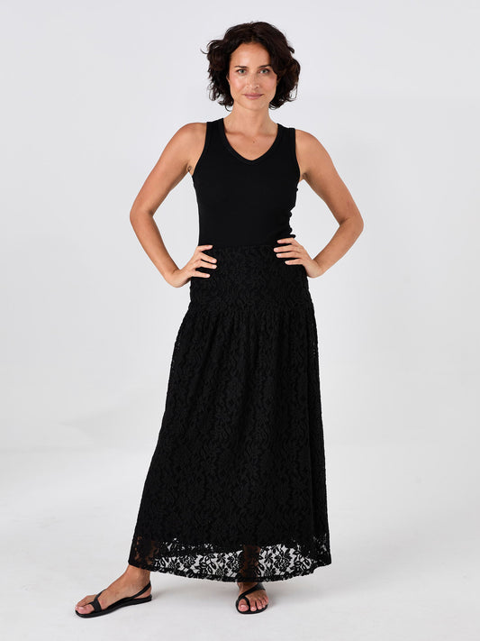 Chantelle Lace Skirt - Black