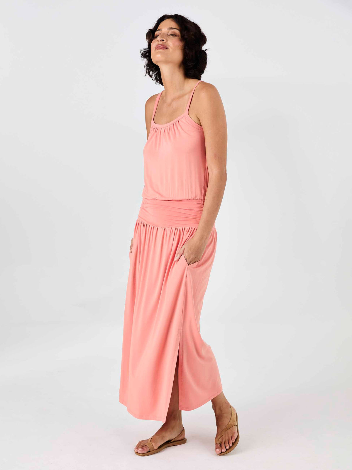 Imogen Dress - Apricot