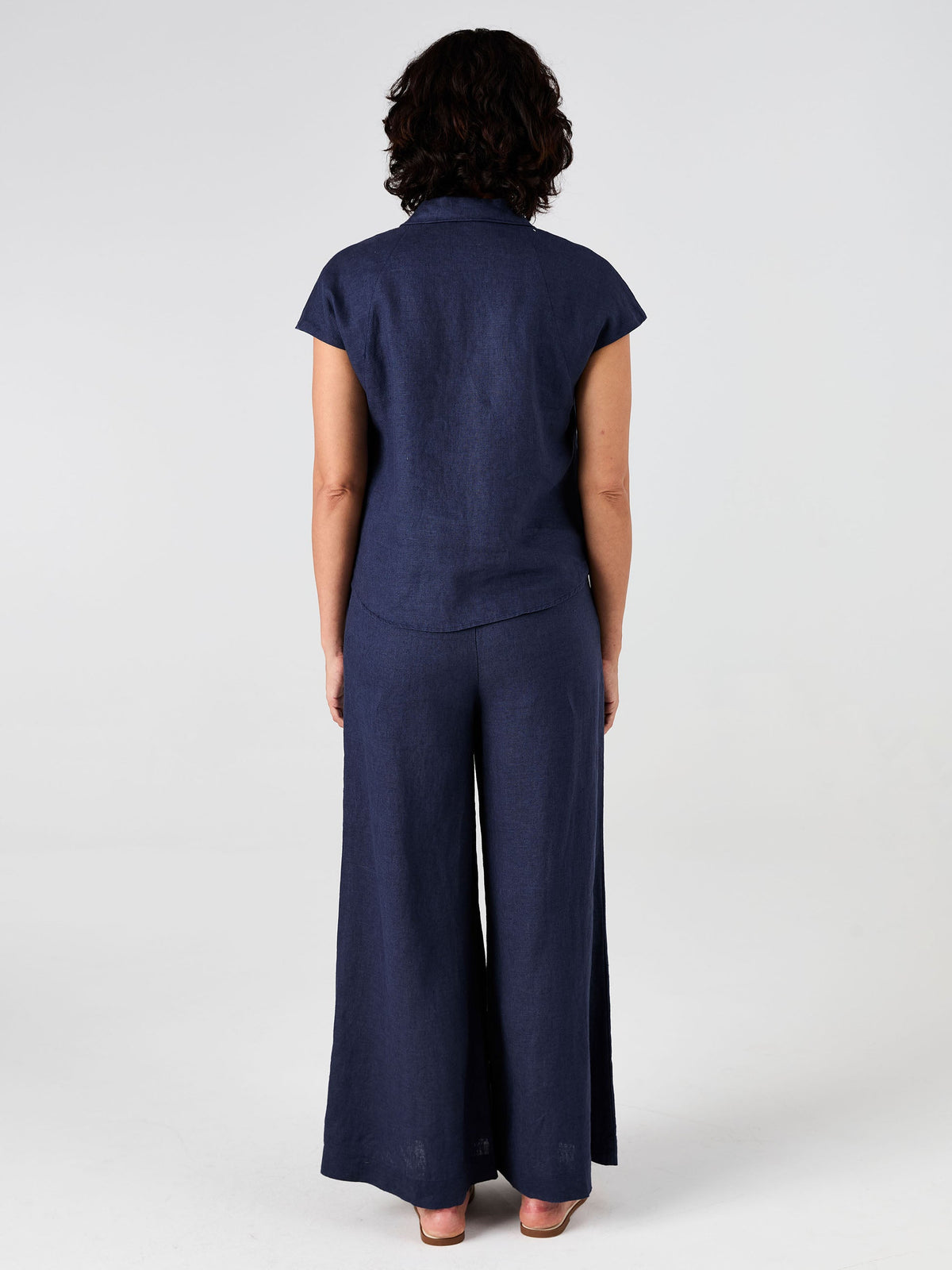 Laurel Linen Shirt - Navy