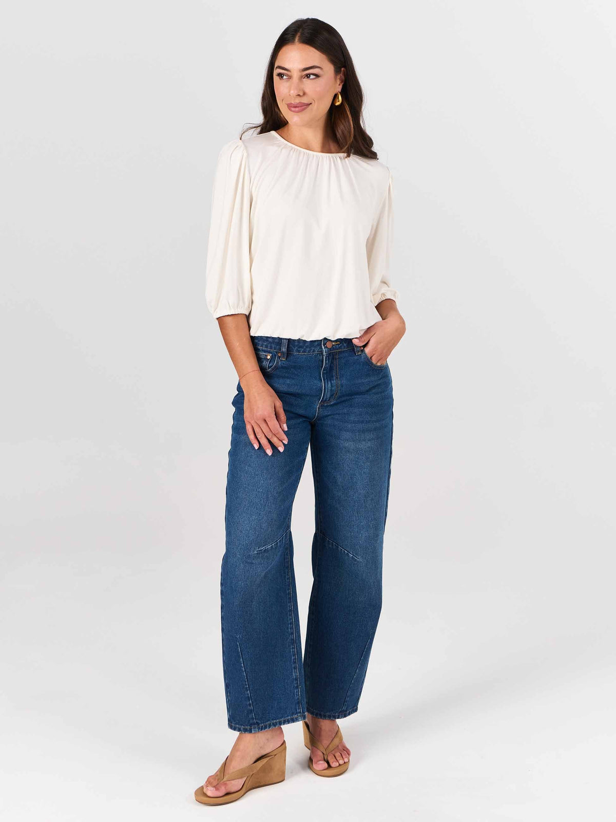 Millie Modal Top - Soft White
