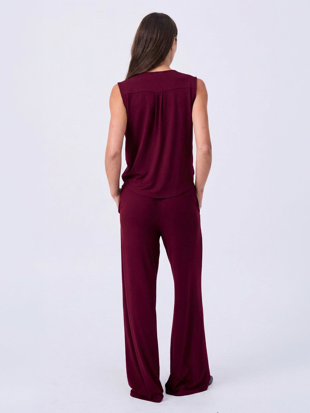 Athena Drape Top - Sangria